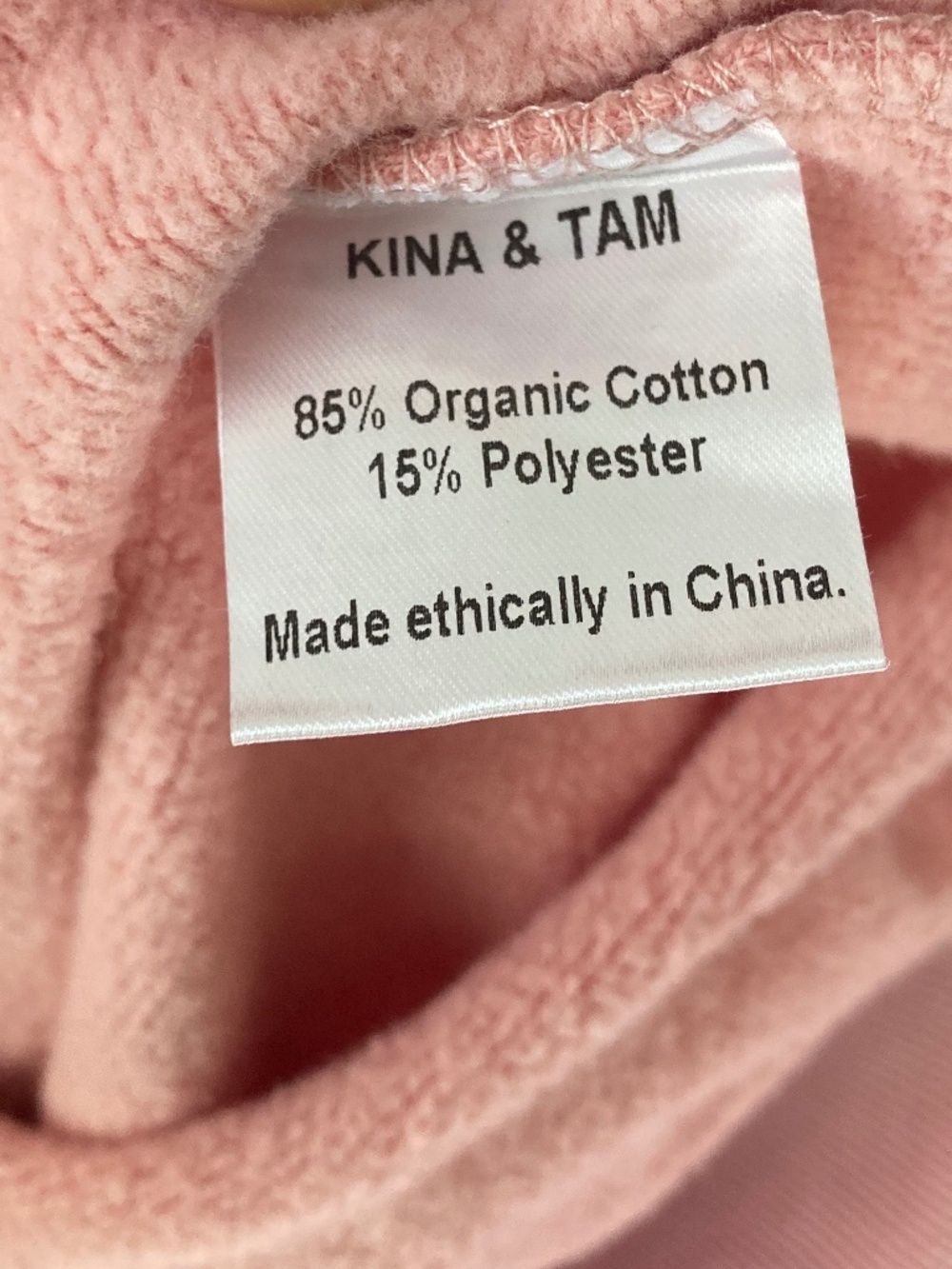 Kina & Tam Grown Up Lounge Top Embroidered Small Quirky Organic Cotton — image 6 of 8